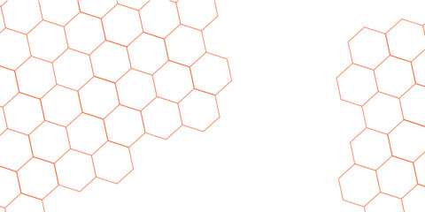 Yellow or blue background, abstract with hexagons