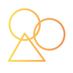 Graphic Design Creative Gradient Outline Icon