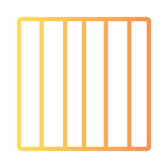 Grid Shape Creative Gradient Outline Icon