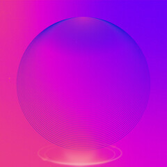 Obraz premium pink crystal ball