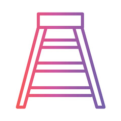 Ladder Diy Tool Gradient Outline Icon