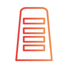 Ladder Tool Top Gradient Outline Icon