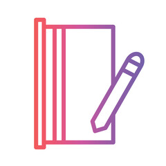 Mountain Camping Hiking Gradient Outline Icon