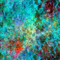 Bright colored brush strokes of summer nature Abstract colorful blurred painted seamless background