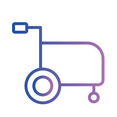 Disability Disabled Handicap Gradient Outline Icon