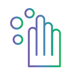 Education Hand Read Gradient Outline Icon