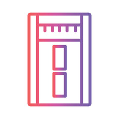 Driving Highway Road Gradient Outline Icon