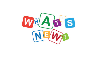 Obraz premium what's new sign on white background 