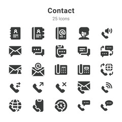 Fototapeta premium contact icons