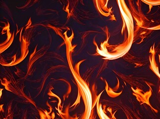 Fototapeta premium New style red color fire flames background