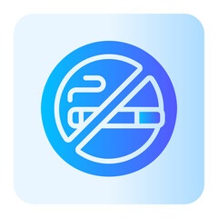 no smoking gradient icon