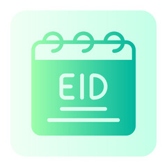 eid mubarak gradient icon