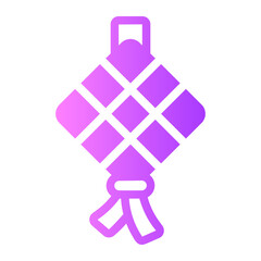 ketupat gradient icon