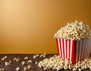 box of popcorn, banner