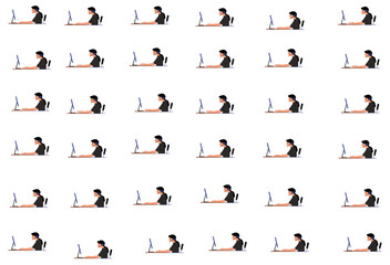 computer operator image sequence for animation