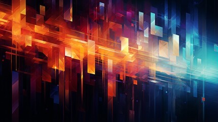 Elegantly blended colors in an abstract backdrop with futuristic nuances