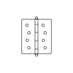Door hinge icon for apps and web sites. Editable stroke. Vector illustration EPS 10.