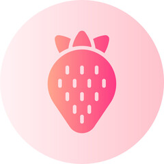 strawberry gradient icon