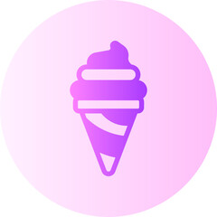 ice cream gradient icon
