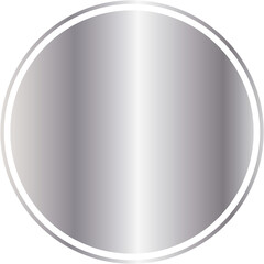 silver circle transparent background
