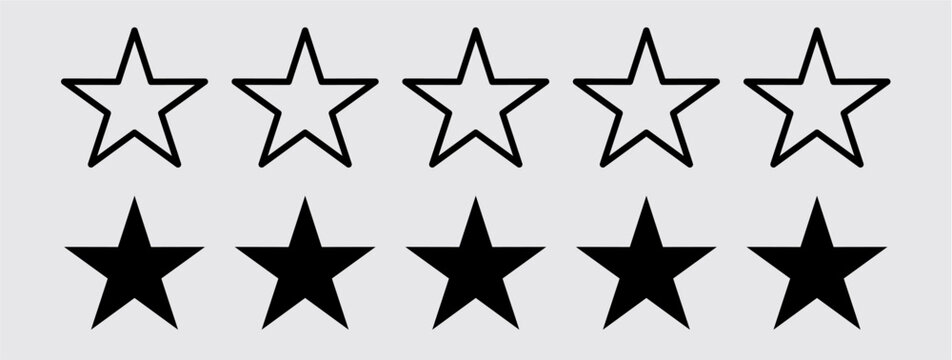 star rating review illustration