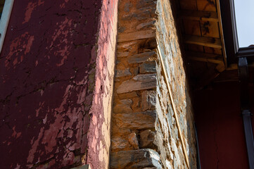 historical village, historical place consisting of historical houses made of wood and adobe