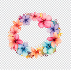 colorful floral wreath , 