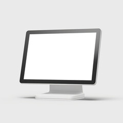 Fototapeta premium visually appealing mockup with your advertisement on a vista view display.