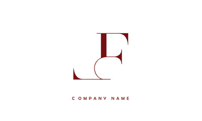 LF, FL, L, F Abstract Letters Logo Monogram