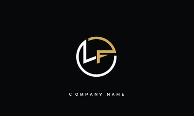 LF, FL, L, F Abstract Letters Logo Monogram
