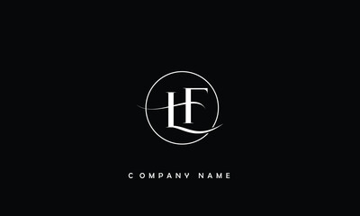 LF, FL, L, F Abstract Letters Logo Monogram