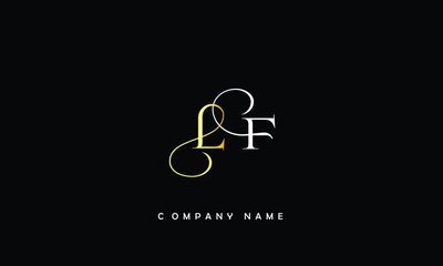 LF, FL, L, F Abstract Letters Logo Monogram