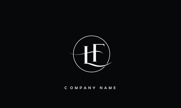 LF, FL, L, F Abstract Letters Logo Monogram