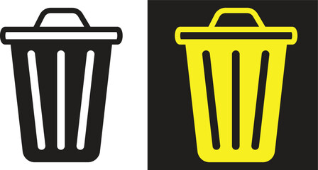 recycle bin icon. trash icon. Delete Icon.