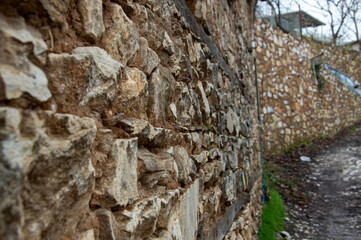 historical wall made of stones