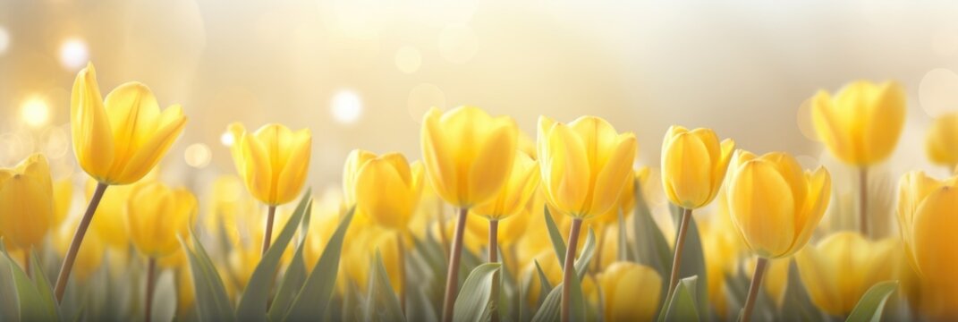 Spring background flowers tulips