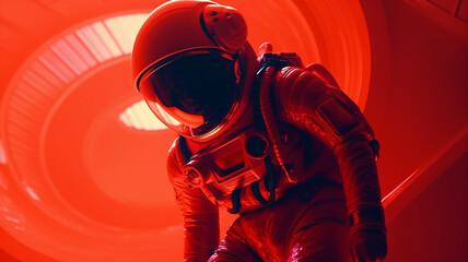 宇宙飛行士・宇宙服を着た男性・NASA・ソフトロボティクス
 - obrazy, fototapety, plakaty
