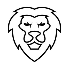 Lion Head Vector Logo Design Template