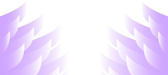 purple wings border web banner gradient design background