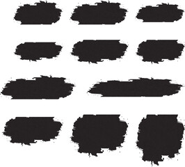 Brush painted watercolor abstract background design illustration vector over square frame. 