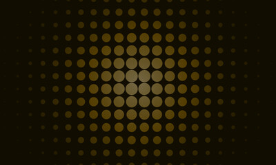 Abstract background with dark circles and halftone dots pattern.