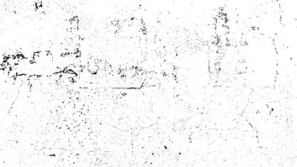 Vector grunge overlay texture. Black and white background. Abstract monochrome image includes a faded effect in dark tones. Distress overlay textured. Grunge design elements. Vector.