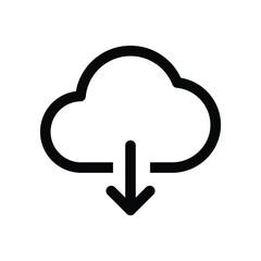 cloud download storage cloud computing, computer, cloud server symbol