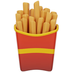 French Fries 3D Icon