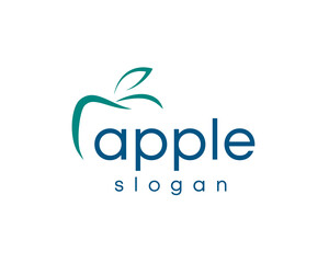 apple logo design template abstract