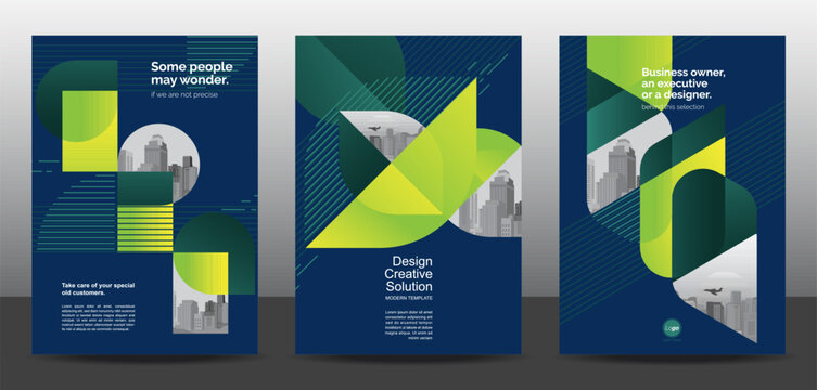 Template vector design set for Brochure, AnnualReport, Corporate Presentation, Portfolio, Flyer, layout modern, posters collection Eps10