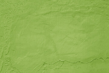 Abstract background made of green plaster.