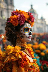 Frau im Carneval Brasilien