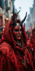 Frau im Carneval Brasilien