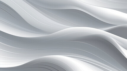 Ethereal Elegance, Abstract 3D Background in Shades of White and Grey.
